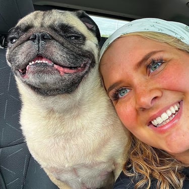 Selfie with a pug